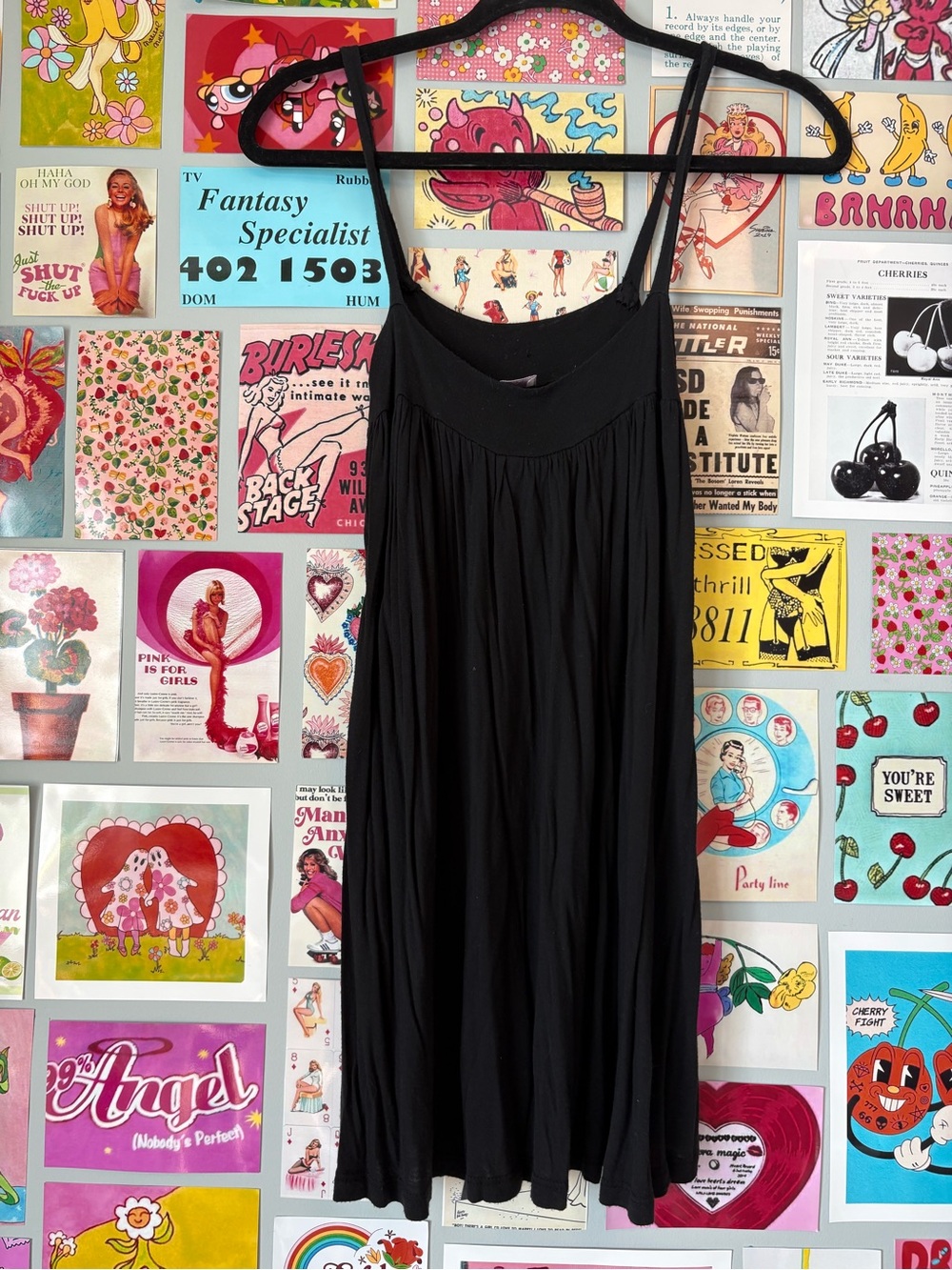 Black Sleeveless Ruffle Mini Sundress - Picture 2 of 6